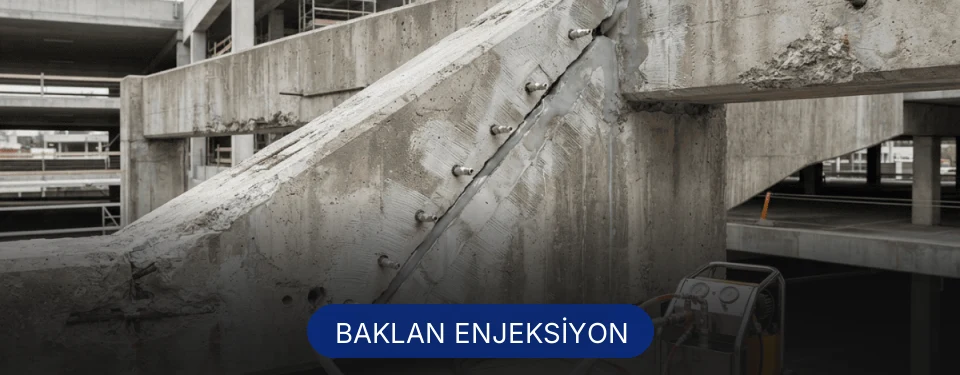 Baklan Beton Çatlak Enjeksiyonu
