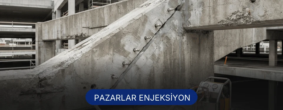 Pazarlar Beton Çatlak Enjeksiyonu